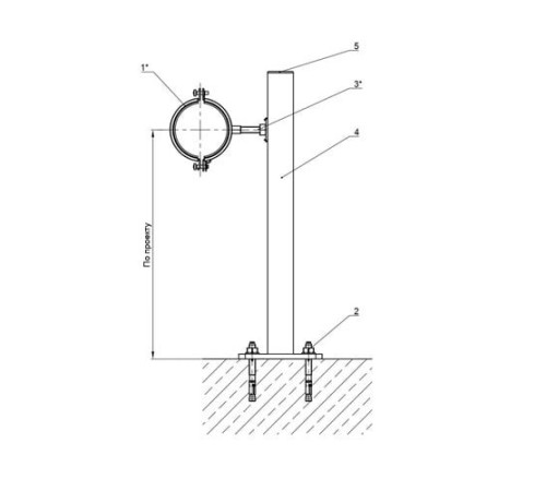 Крепления трубопроводов к полу в Могилёве