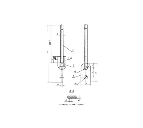 Тяги с серьгой для подвесок трубопроводов в Могилёве