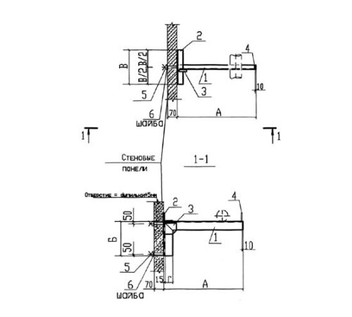 Крепления к стеновым панелям для трубопроводов в Могилёве