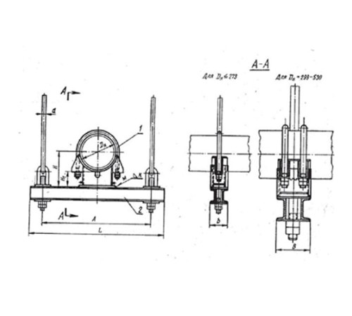 Блоки опорные хомутовые подвесок трубопроводов в Могилёве