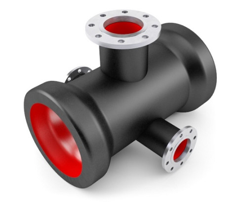 Кресты чугунные фланец-раструб с пожарной подставкой в Могилёве