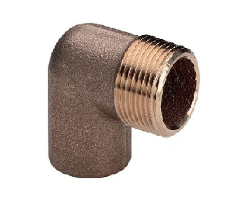 Медные угловые переходы с наружной резьбой в Могилёве