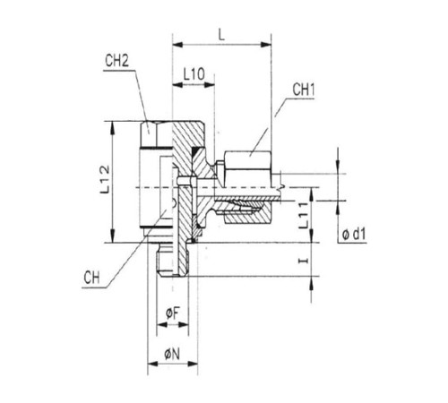 Угольники Banjo с уплотнительным кольцом TN111GG M в Могилёве
