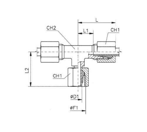 Тройники соединители (ш-г-ш) TN120 в Могилёве с доставкой