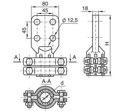 Аппаратные зажимы АШМ в Могилёве для ЛЭП