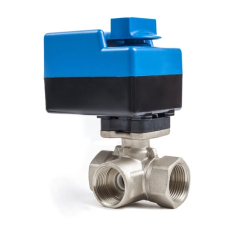 Трехходовые шаровые муфтовые краны с приводом в Могилёве