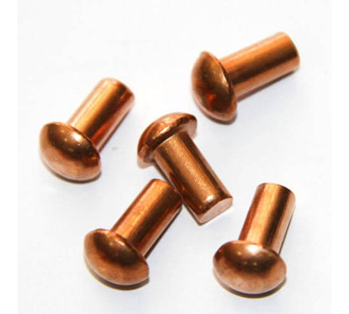 Медные заклепки с полукруглой головкой в Могилёве