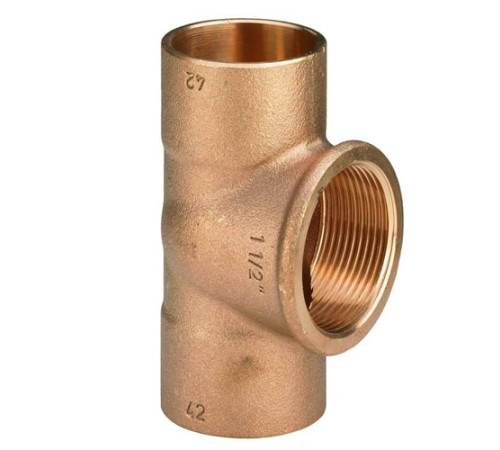 Медные резьбовые тройники в Могилёве для трубопроводов