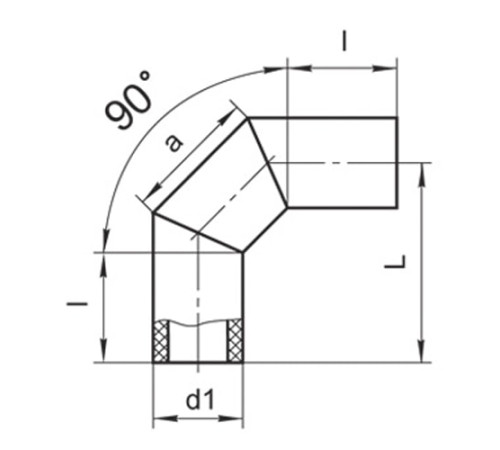 Оболочки на теплоизоляционные отводы 90° в Могилёве