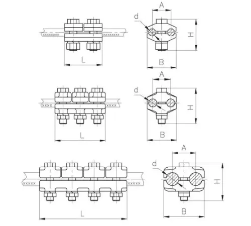 Плашечные зажимы типа ПА для ЛЭП в Могилёве