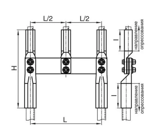Переходные зажимы ППР для ЛЭП в Могилёве и Беларуси