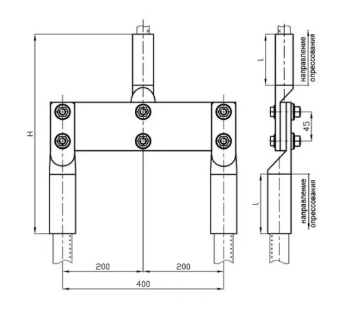 Переходные зажимы ППТ для ЛЭП в Могилёве и Беларуси