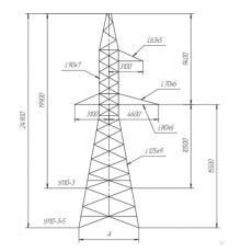 Промежуточно-угловые опоры для ЛЭП