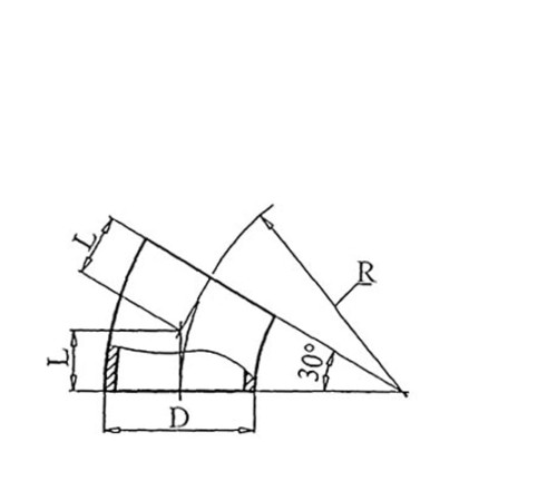 Теплоизоляционные отводы 30 градусов в Могилёве