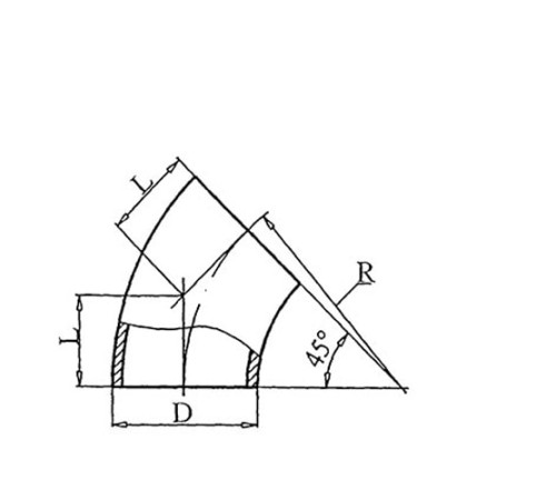 Теплоизоляционные отводы 45 градусов в Могилёве