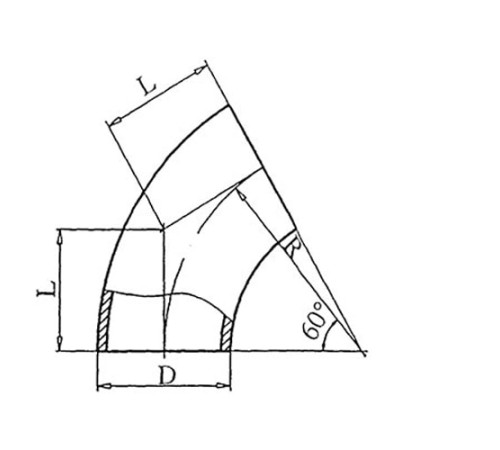 Теплоизоляционные отводы 60 градусов в Могилёве