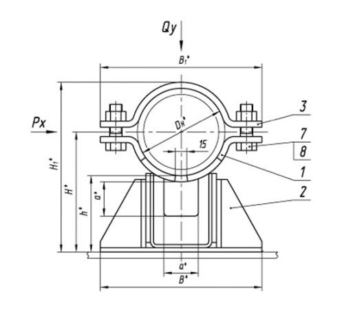 Опоры ТПР.08.38.00.000 в Могилёве для трубопроводов