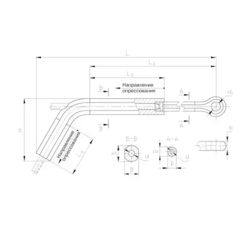 Натяжные прессуемые зажимы ТРАС в Могилёве для ЛЭП