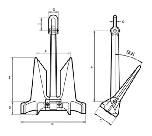 Якоря HHP для судостроения в Могилёве