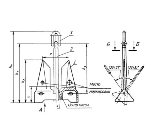Якоря повышенной держащей силы в Могилёве для судостроения