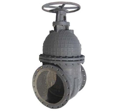 Задвижки клиновые чугунные фланцевые с редуктором в Могилёве